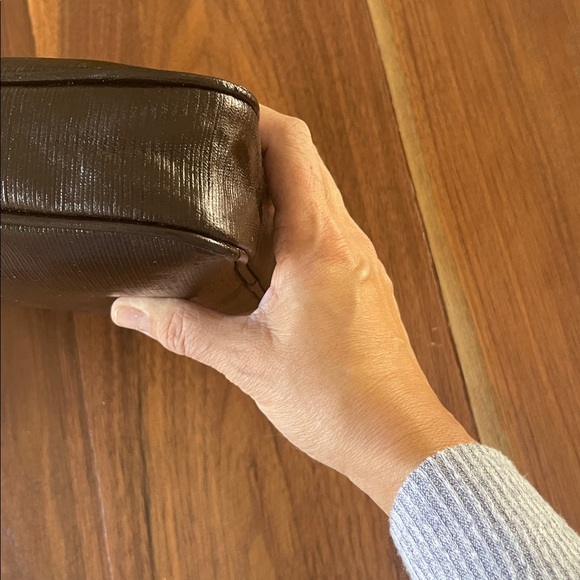 YSL Chocolate Brown Vintage Clutch. B61 - Picture 8 of 12